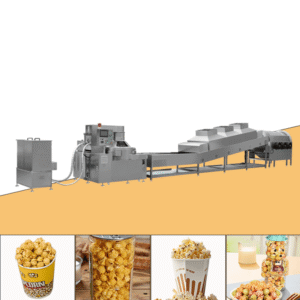 Industrial Gas Popcorn Machine – Automatic Coating and Mixing System