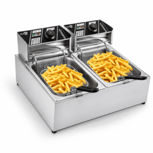 Commercial Deep Fryer Electric Dual Tank 6L+6L 6000W Stainless Steel – Starlux SL23002