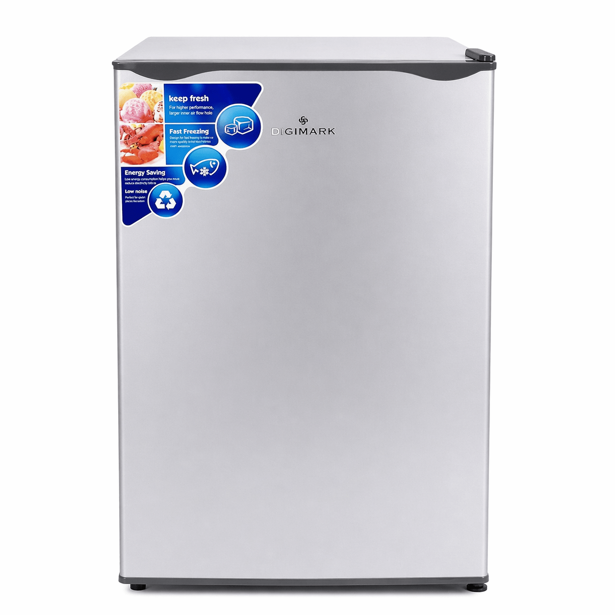 Digimark DGMBCD130 130L Compact Single Door Fridge – Energy Efficient Mini Refrigerator