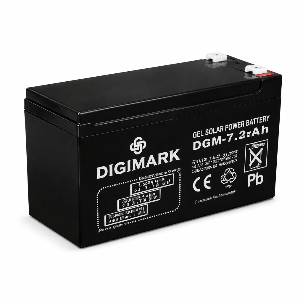 Digimark DGM7.2AH Gel Solar Power Battery – Reliable 12V Backup Power