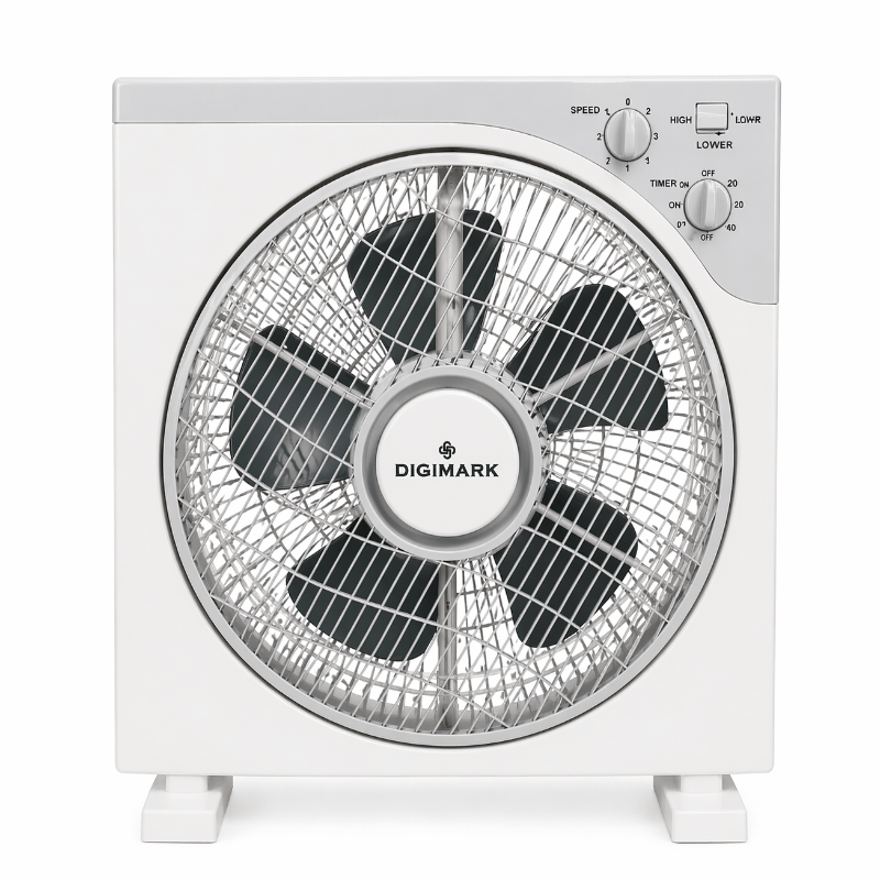 Digimark DGMCF122 12 Inch Electric Fan – 3 Speed Compact Cooling Fan