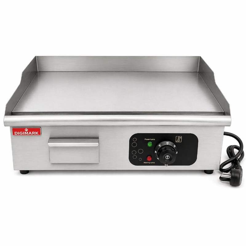 Digimark DGMF1526 Electric Flat Top Fryer Griddle – Commercial Stainless Steel Electric Fryer