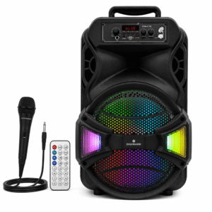 Digimark DGMK12B Portable Bluetooth Speaker with Microphone & LED Lights