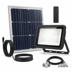 Digimark DGML100AV 100W Solar Flood Light – Outdoor LED Security Light with Remote, IP65 Waterproof, Load Shedding Backup Lighting