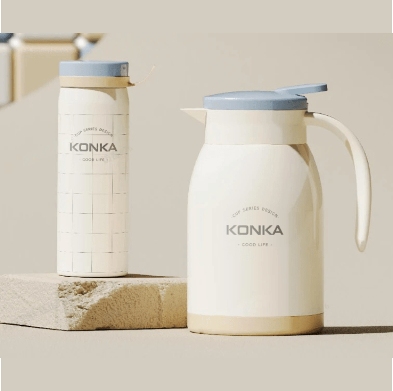 Konka DuoTherm Vacuum Flask and Pocket Thermos Set
