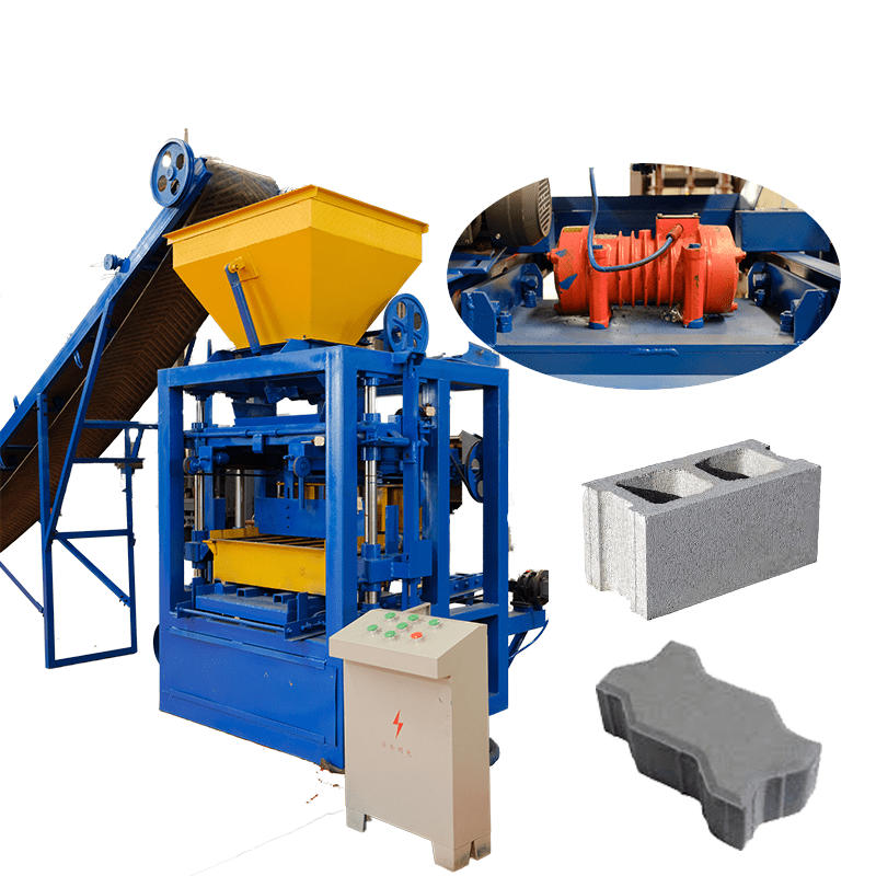 Semi-Automatic Concrete Brick Making Machine