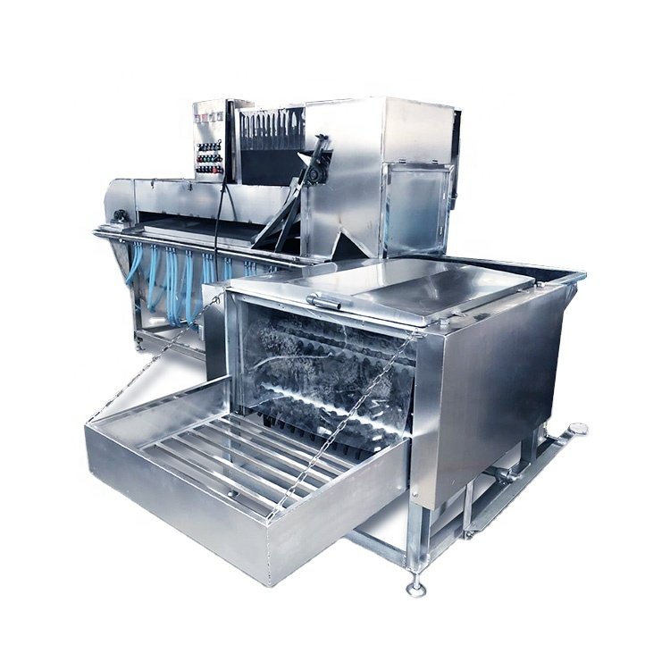 Commercial Automatic Chicken Scalding & Feather Plucking Machine with LPG Heating