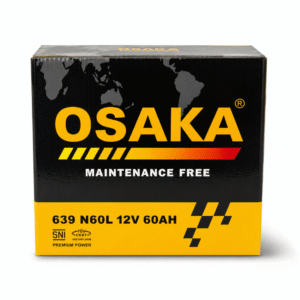 OSAKA 639 Car Battery 12V 60Ah – Maintenance Free Automotive Battery