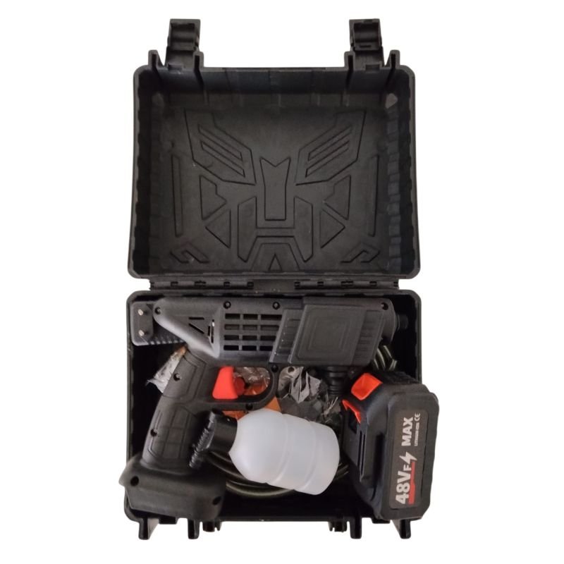 Cordless High-Pressure Car Washer – 48V Portable Spray Gun Kit with Battery & Case