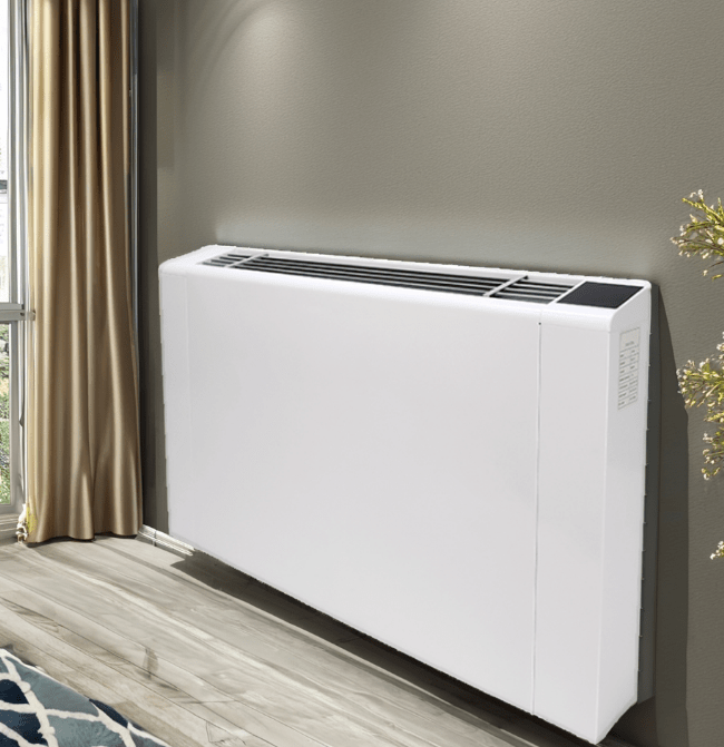 DC Slim Fan Coil Unit with WiFi Thermostat & Heat Pump