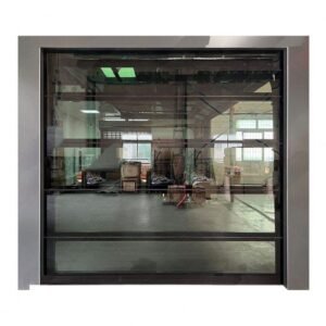 Frameless Electric Aluminium Glass Garage Door