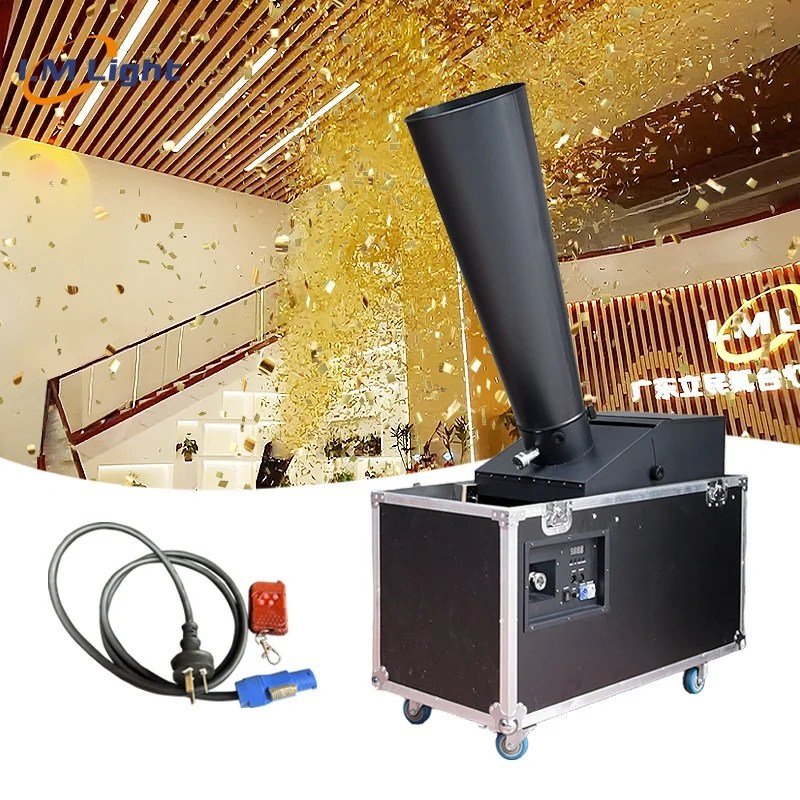 Large-Scale DMX-Controlled Paper Confetti Machine