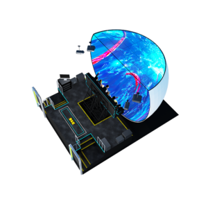 Immersive 360-degree Cinema Dome Players Sports Flying