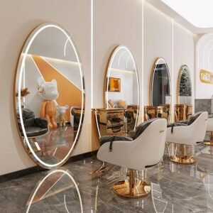 Modern Luxury Salon Barber Mirror Led