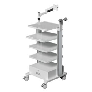 Hospital Mobile Workstation 4Layer Storage