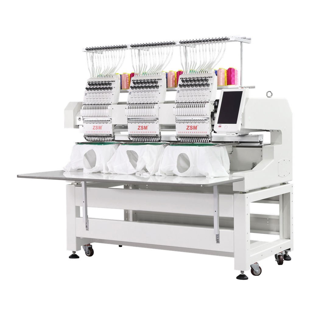 Three Heads 12 Needles Embroidery Machine