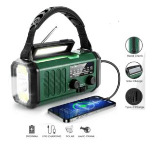 Camping New 10000mah Solar Hand Generator Noaa Radio Emergency Portable