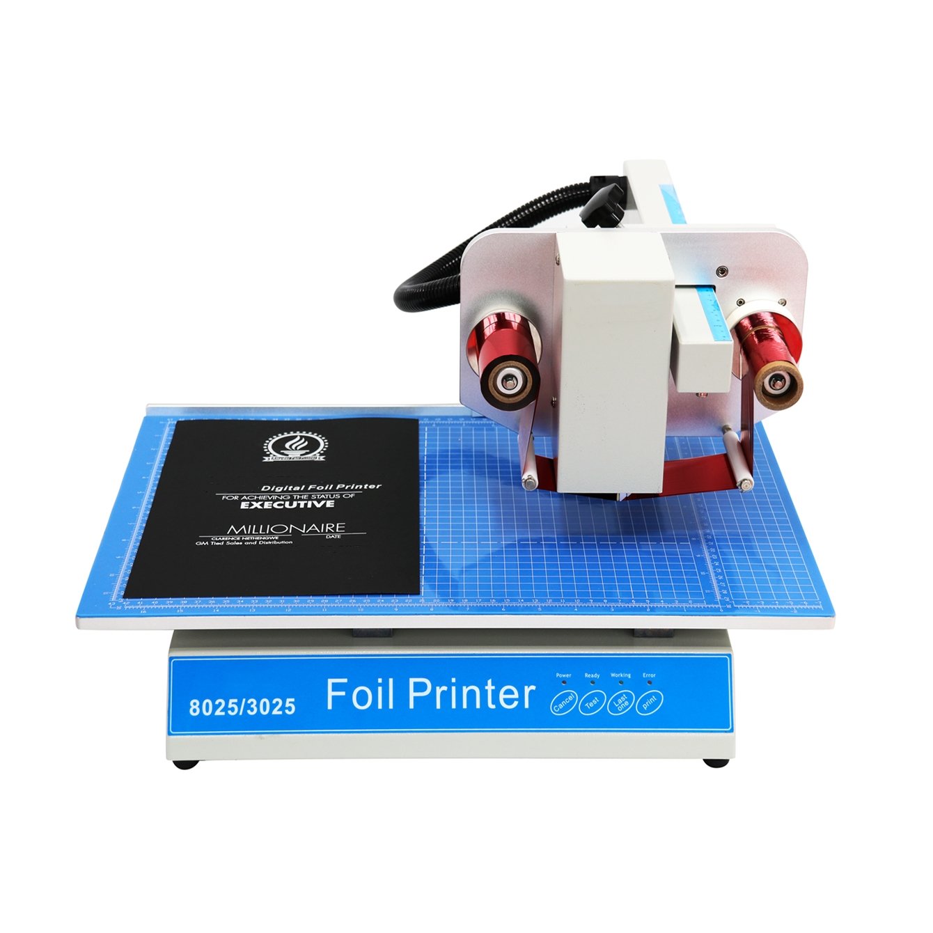 Desktop Digital Hot Foil Printer (SG‑8025) – Flatbed Unit for Paper, Leather, and PVC