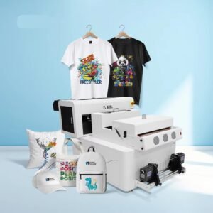 A2/A3 Two‑Head DTG Flatbed Printer with White Ink Circulation