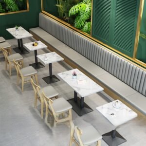 Modern Restaurant Chair and Table Set for Casual Dining