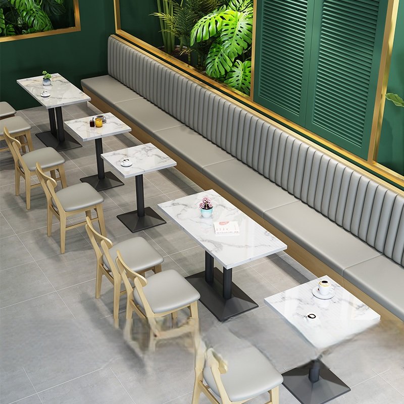 Modern Restaurant Chair and Table Set for Casual Dining