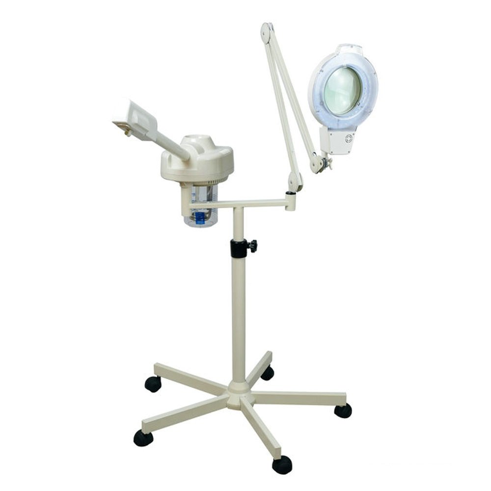 High-Class 2‑in‑1 Spa Machine – Facial Steamer & Magnifying Lamp