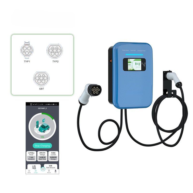 Floor-Standing Dual AC EV Charging Station