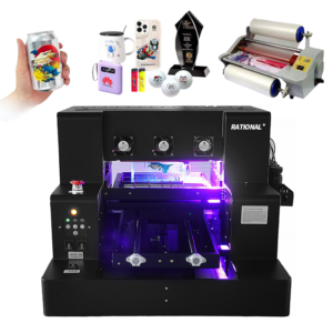 A4 Flatbed UV Bottle and Small Item Printer with Automated Jig System