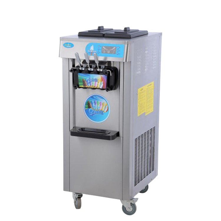 Professional Automatic 3-Nozzle Soft Serve Ice Cream Machine for Commercial Use