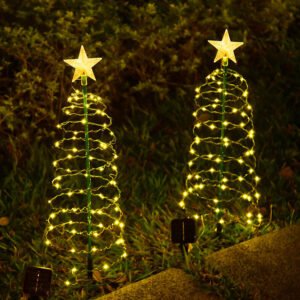 Solar LED Christmas Tree Garden Light