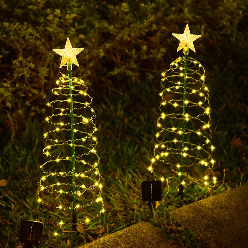 Solar LED Christmas Tree Garden Light