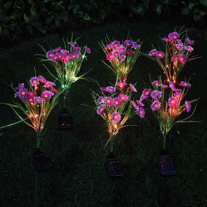 Solar LED Simulated Wild Chrysanthemum Light