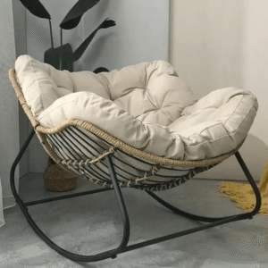 Luxury Modern Rattan Iron Leather Fabric Outdoor Living Bedroom Restaurant