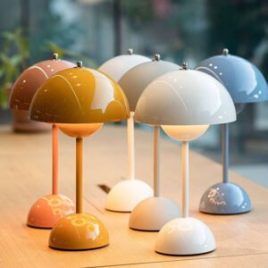 Metal Mushroom Indoor Table Lamp