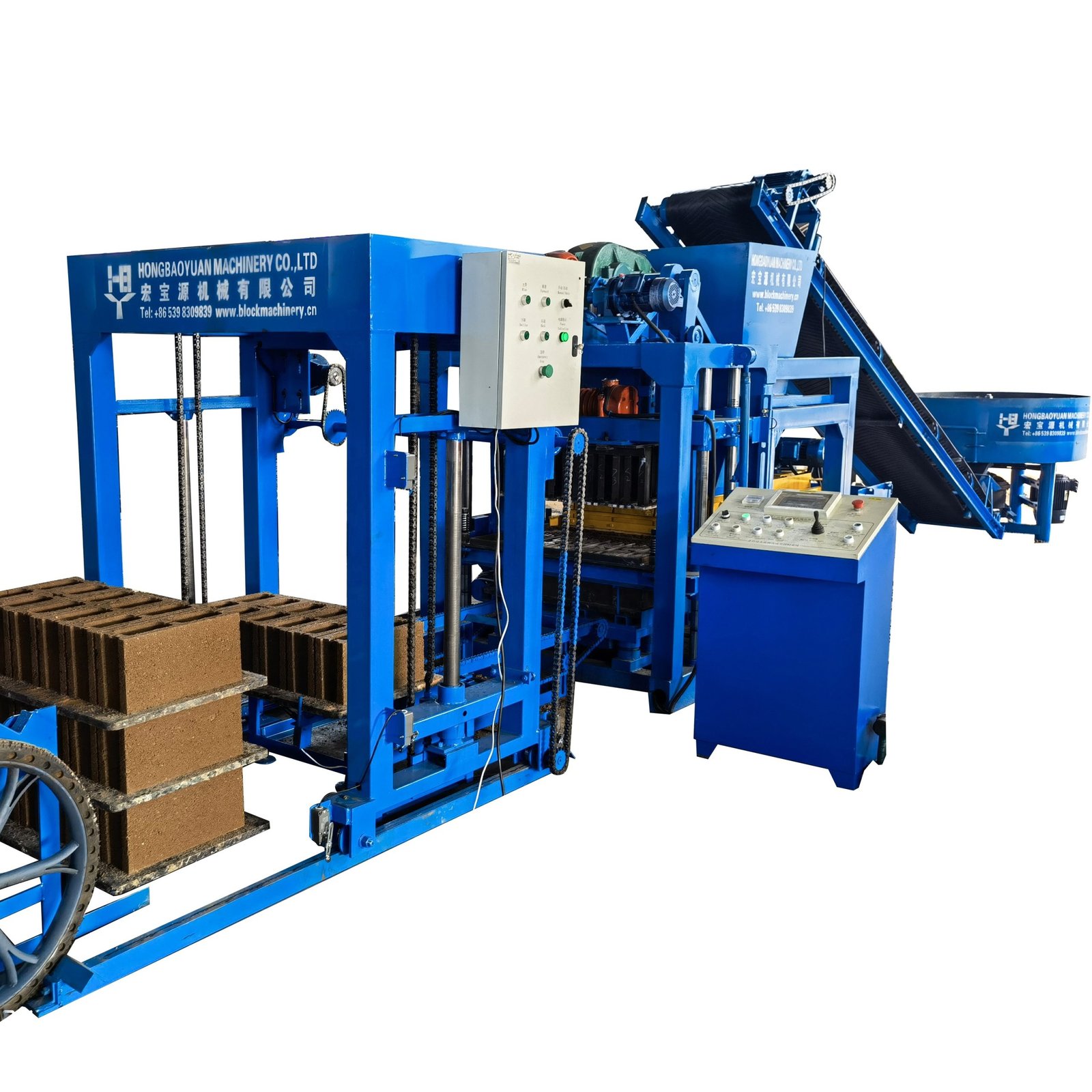 Automatic Cement Block Making Machine – QT4-25D Model