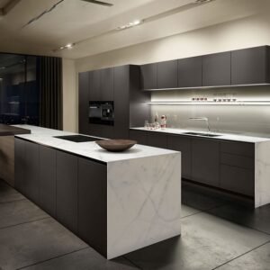 Luxury Kitchen Cabinet with Clean Handle
