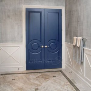 Carved Solid Wood French Front Door