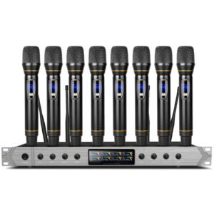 8-Channel Handheld UHF Wireless Microphone