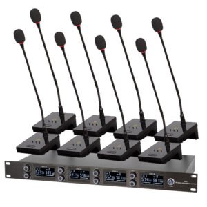 Wireless 8-Channel Gooseneck Microphone System