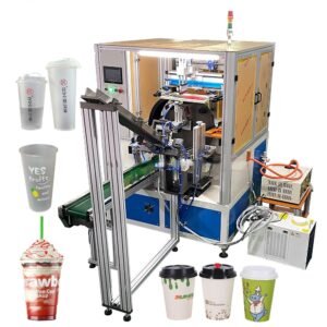 Full Servo Automatic UV Screen Printer for Milk Tea Cups