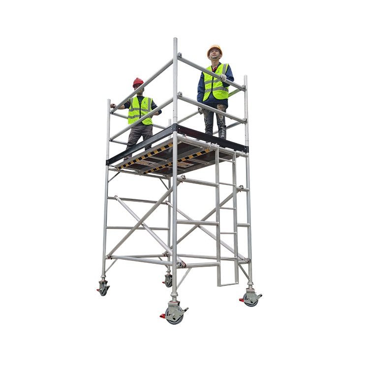 Aluminium Ladder Material Scaffold Feature Step Platform Foldable Scaffolding