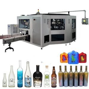 Glass Printing Machine Bottle 6color Cnc Automatic Cosmetics Jar