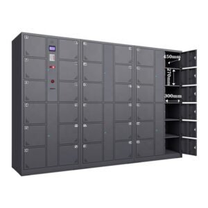 Custom Smart Steel 24-door Face Recognition Electronic Lockers Contactless
