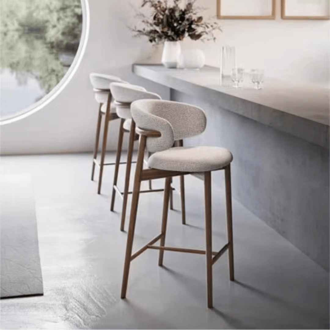Leather High Stool Bar Chair