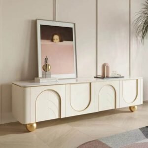 Modern Wood Living Bedroom Home Hotel Stand Console Cabinet 4-door