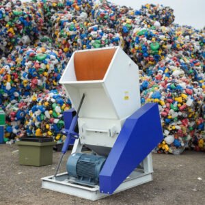 Plastic Industrial Crusher Powerful Large-scale Blue Bucket Fruit Basket Shredder