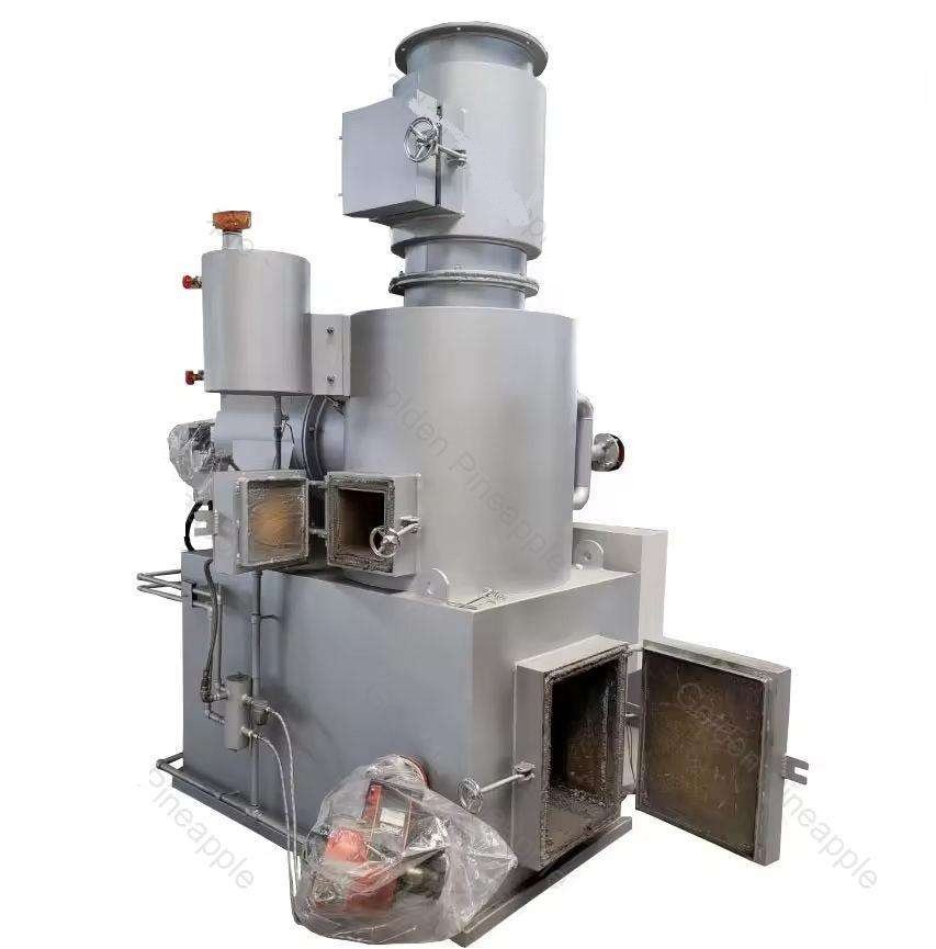 Hotel Industrial 500kg/h Smokeless Incinerator Hospital Medical Waste