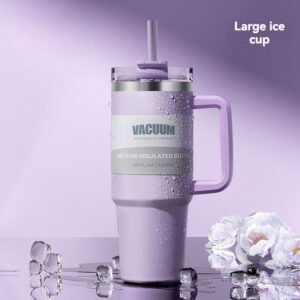 Custom Stainless Steel Logo Print Coated 40oz Travel Mug Tumbler