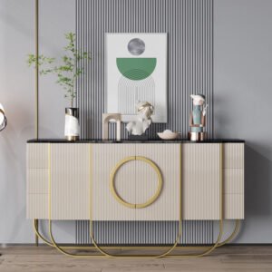 Modern Luxury Wood Living Console Table Cabinet Shoe Organizer