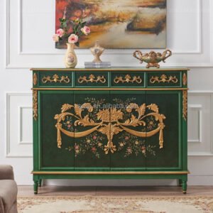 Luxury Wood Living Cabinet Wholesale Light Room Cabinets Retro Solid